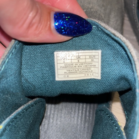 Sanuk canvas Bohemian leather accent ankle straps shoes booties NWOT 8 HTF - Picture 9 of 11